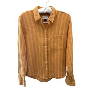UNIVERSAL THREAD | Golden Mustard Stripe Button Down Shirt | Small